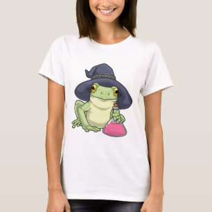 Frog Halloween Witch T-Shirt