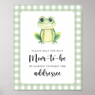 Frog - Help the Busy Mom-to-Be Poster
