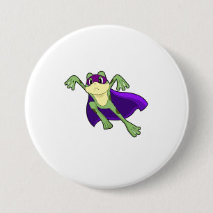 Frog Hero 3 Inch Round Button