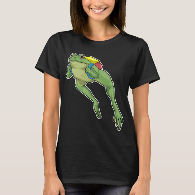 Frog Hiker Backpack T-Shirt (Front)