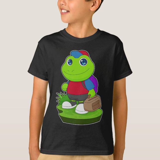 Frog Hiker Bags T-Shirt (Front)