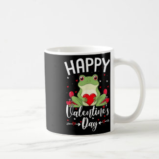 Frog Holding Heart Loves Happy Valentines Day Coffee Mug