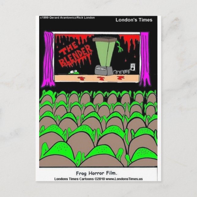 Frog Horror Film Funny Tees Mugs Cards More (Front)