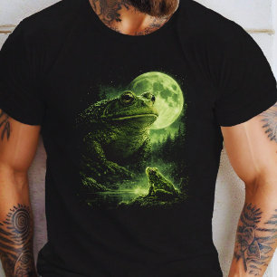 Frog Howling to The Moon Vintage 90s Retro Frog T-Shirt