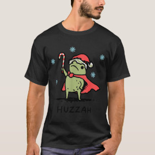 Frog Huzzah Frog Knight Funny Sword Meme Quote Chr T-Shirt