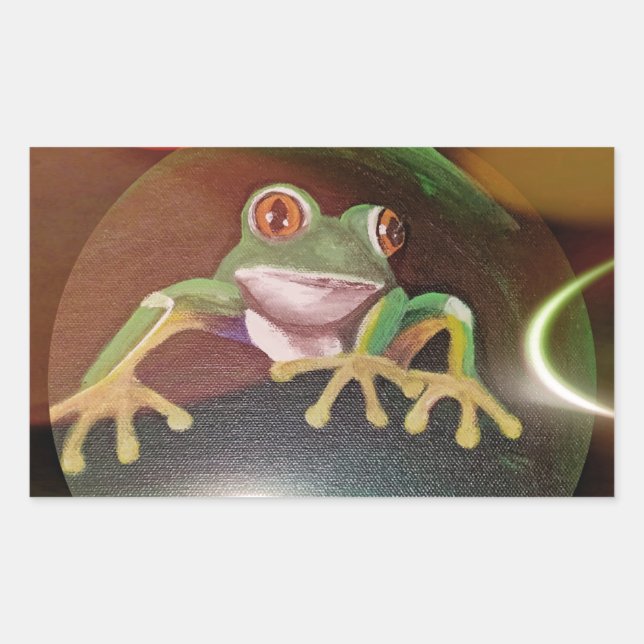Frog in a Bubble Sticker (Front)