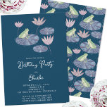 Frog in a Lily Pond Cute Kids Birthday Party Invitation<br><div class="desc">Watercolor frog on a water lily leaf fun design which is perfect for an animal lover's birthday party invitation.  You can easily customize the invitation to your liking by changing any of the text.  Gender neutral for a boy or girl.  Original art by Nic Squirrell.</div>
