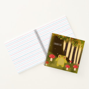 Frog In Magical Nature Notebook
