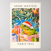 Frog In Santa Hat, Funny Christmas Decor, Henri Ma