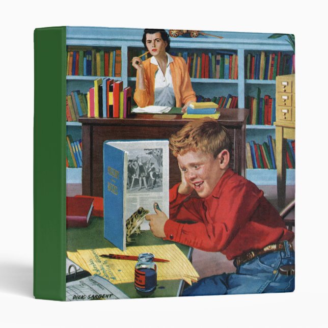 Frog in the Library Binder (Front/Spine)