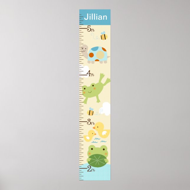 Frog in the Pond/Turtle Growth Chart Keep at 8x44! (Front)