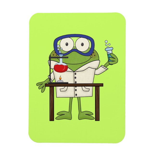 Frog in the Science Lab Magnet (Vertical)