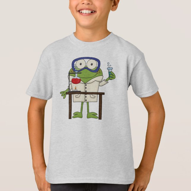 Frog in the Science Lab T-Shirt (Front)