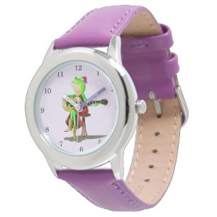 Frog Jouer Guitare Musique romantique Montre amusa