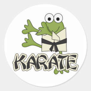 Frog Karate Tshirts and Gifts Classic Round Sticker