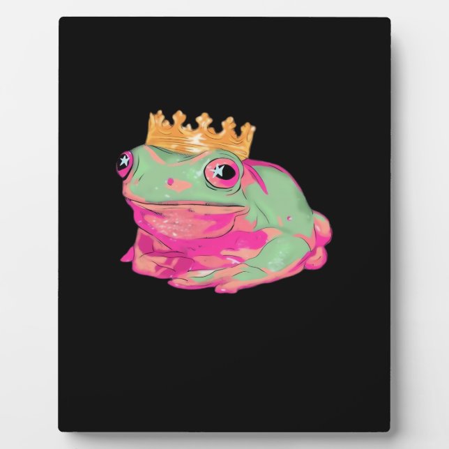 Frog King - Funky Meme Classic Plaque (Front)