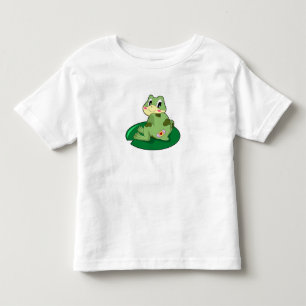 Frog Leaf Heart Plaster Toddler T-shirt