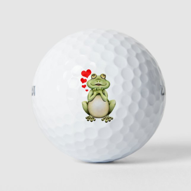 Frog Love Drawing Golf Balls (Front)