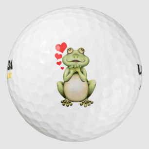 Frog Love Drawing Golf Balls
