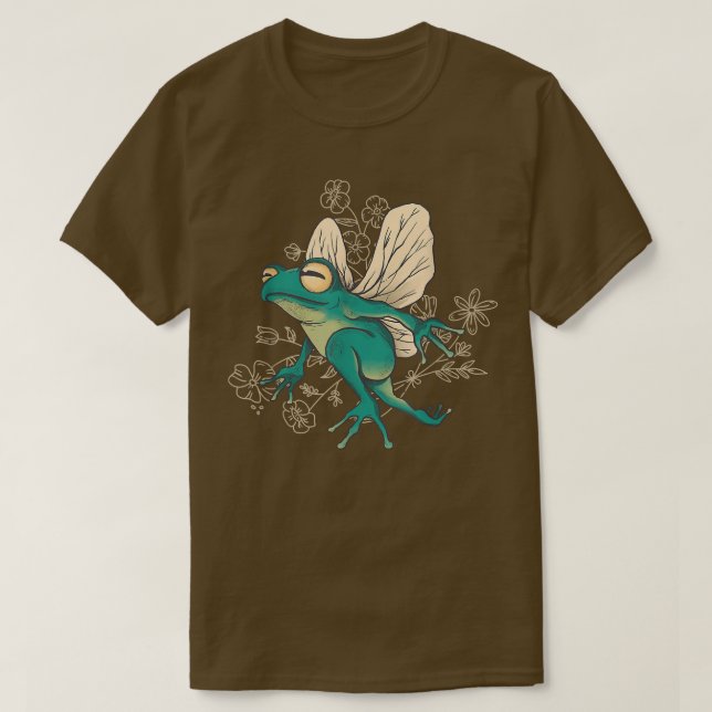 Frog Lover FunnyFairy Frog  T-Shirt (Design Front)