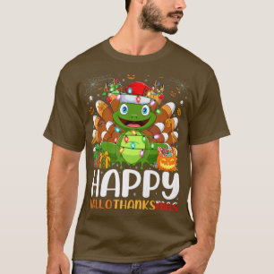 Frog Lover Halloween Christmas Happy Hallothanksma T-Shirt