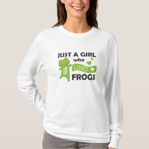 Frog Lovers Sweet Animals For Girls Pink T-Shirt