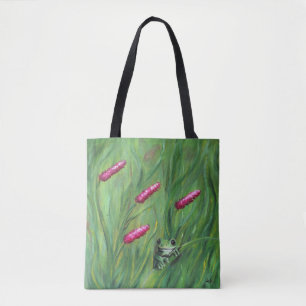 Frog Magic Humour Watercolor Froggy Tote Bag