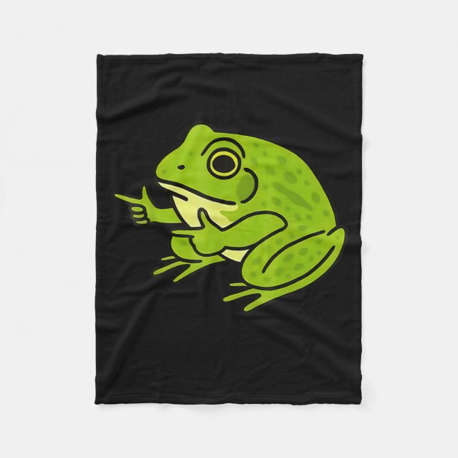 Frog Me No Problemo Narrator But It Was All Proble Fleece Blanket (Front)