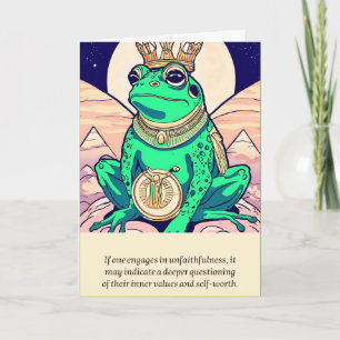 frog message happy birthday card