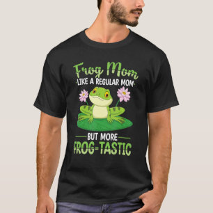 Frog Mom Hunting Design Toad Gigger Frog Catcher F T-Shirt