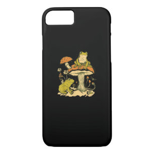 Frog Mushroom Cottagecore Aesthetic Goblincore Cut Case-Mate iPhone Case