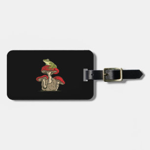 Frog Mushroom Cottagecore Classic Luggage Tag