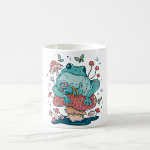 Frog Mushroom House Coffee Mug