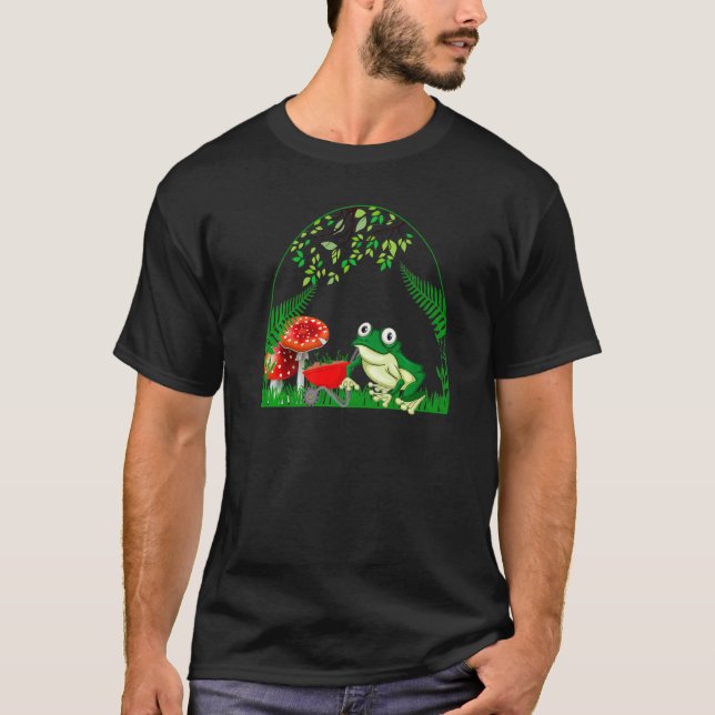 Frog Mushroom Naturcore Farmcore  2 T-Shirt (Front)