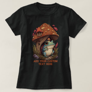 Frog Mushroom Wildfower forest Toad, Frog Lover T-Shirt