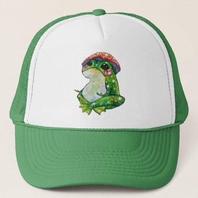 Frog named Clover Trucker Hat (Front)