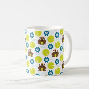Frog & Nenuphar Seamless Pattern Coffee Mug
