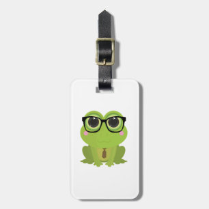Frog Nerd Luggage Tag