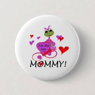 Frog New Mommy 2 Inch Round Button
