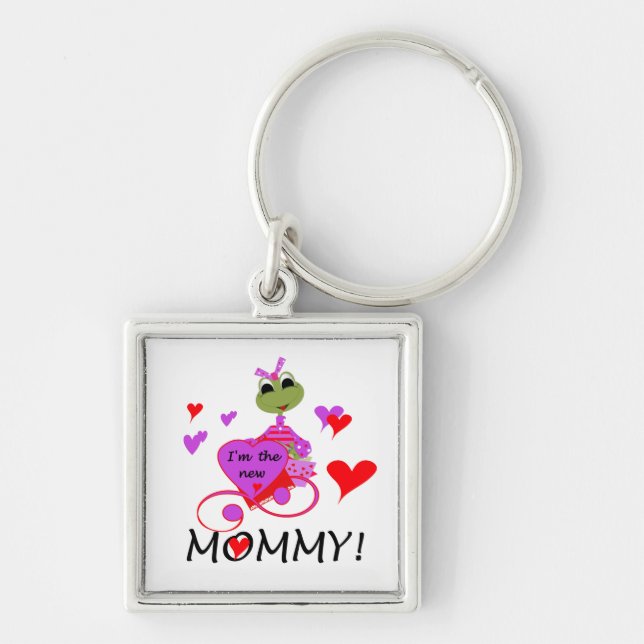 Frog New Mommy Gifts Keychain (Front)