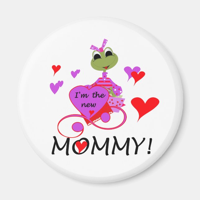 Frog New Mommy T-shirts and Gifts Magnet (Front)