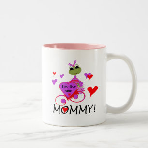 Frog New Mommy T-shirts and Gifts Two-Tone Coffee Mug