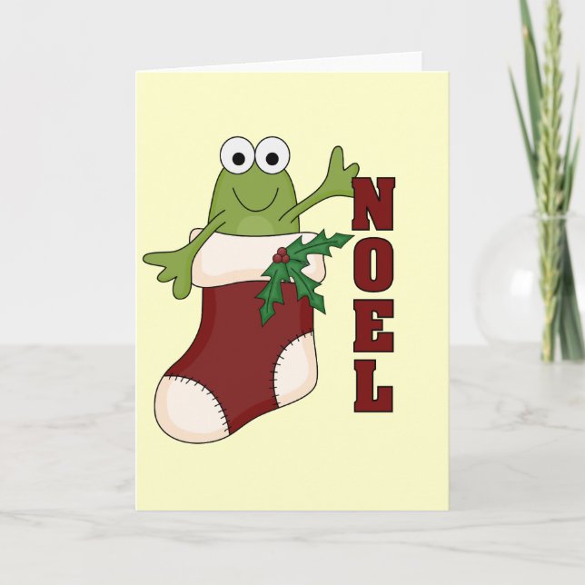 Frog Noel Holiday Tshirts and Gifts (Front)