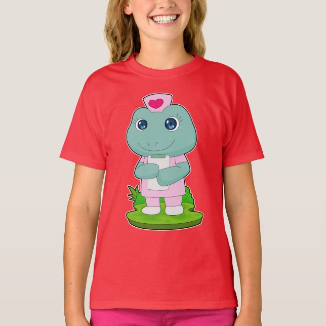 Frog Nurse Note T-Shirt (Front)
