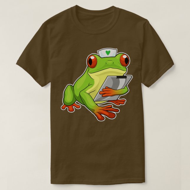 Frog Nurse T-Shirt (Design Front)