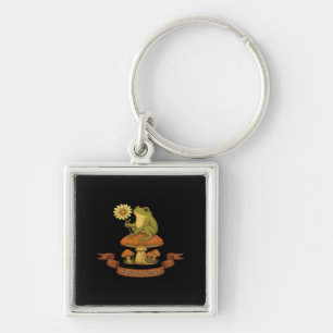 Frog Of The Garden Fairycore  Cottagecore Frog And Keychain