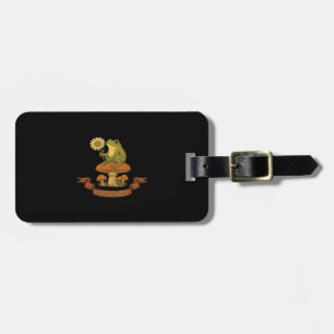 Frog Of The Garden Fairycore  Cottagecore Frog And Luggage Tag