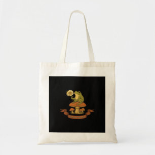 Frog Of The Garden Fairycore  Cottagecore Frog And Tote Bag