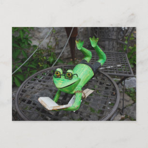 Frog on Holidays Postcard