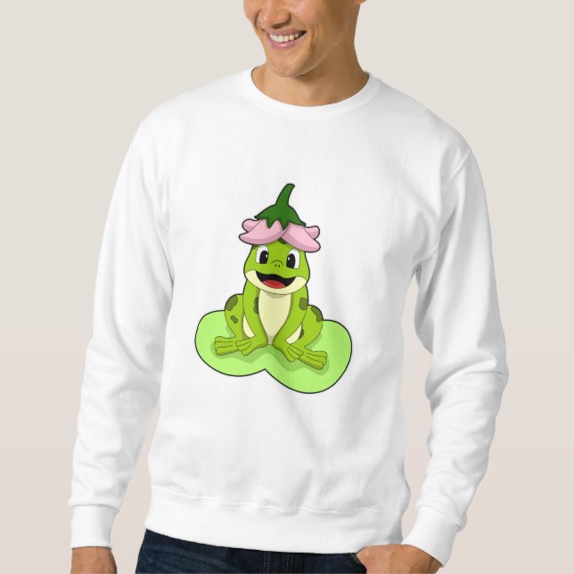 Frog on Leaf Sweatshirt (Front)